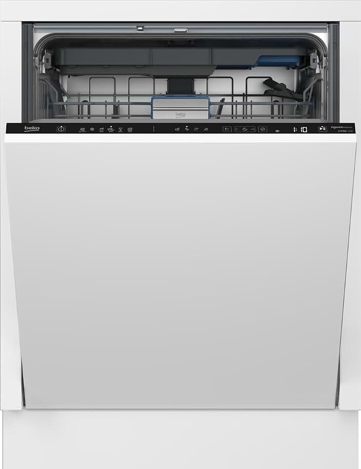 Beko BDIN36541P Geschirrspüler 60 cm, einbau und vollintegriert, für 15 Maßgedecke, 6 Programme, 5 Zusatzfunktionen, 3 Spülebenen, PowerIntense, SilentWash, SelfDry, SensorAdapt, weiß