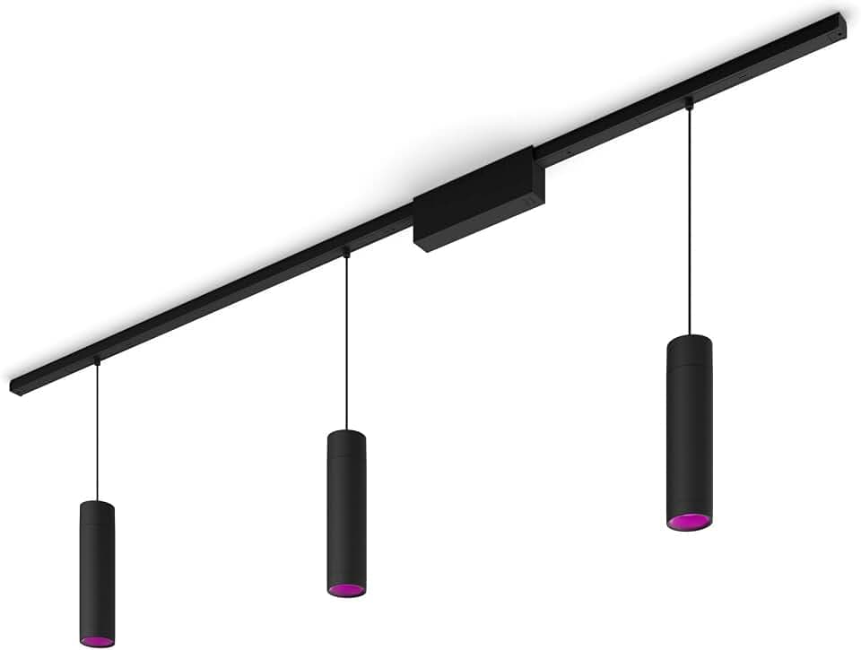 Philips Hue Perifo Set, 3er Pendelleuchte, Schwarz