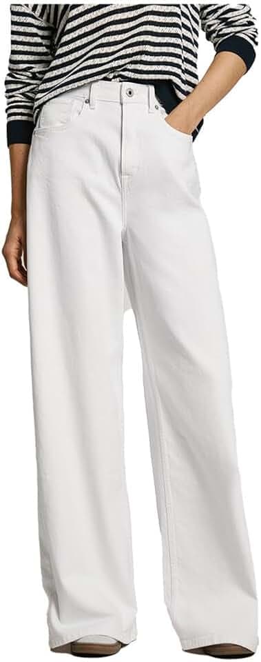 Pepe Jeans Damen Jeans Wide Leg Jeans Uhw
