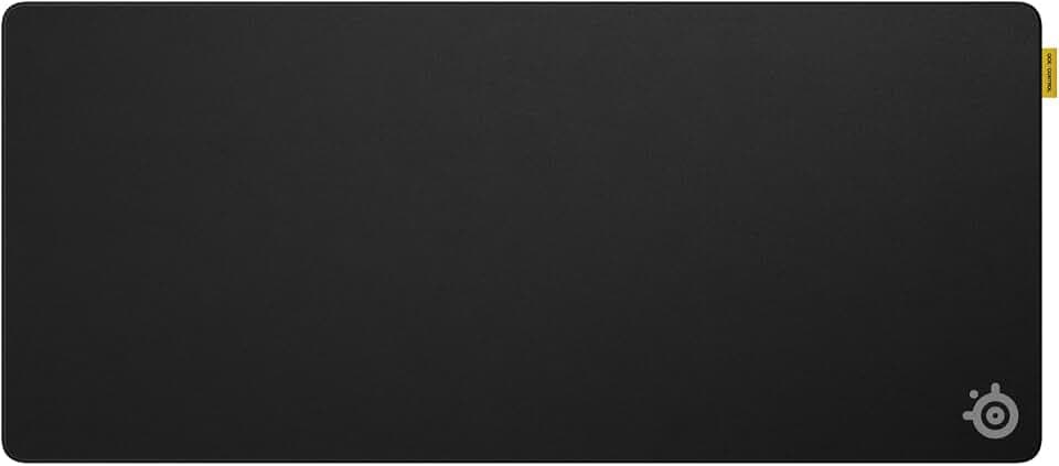 SteelSeries QcK XL Performance Control Gaming Mousepad — Extra Density for a Smooth Glide — Low-Profile Edge Stitching — Non-Slip Neoprene Rubber Base — 15.75 x 34.43 inch — FPS, MOBAs, RTS, MMO