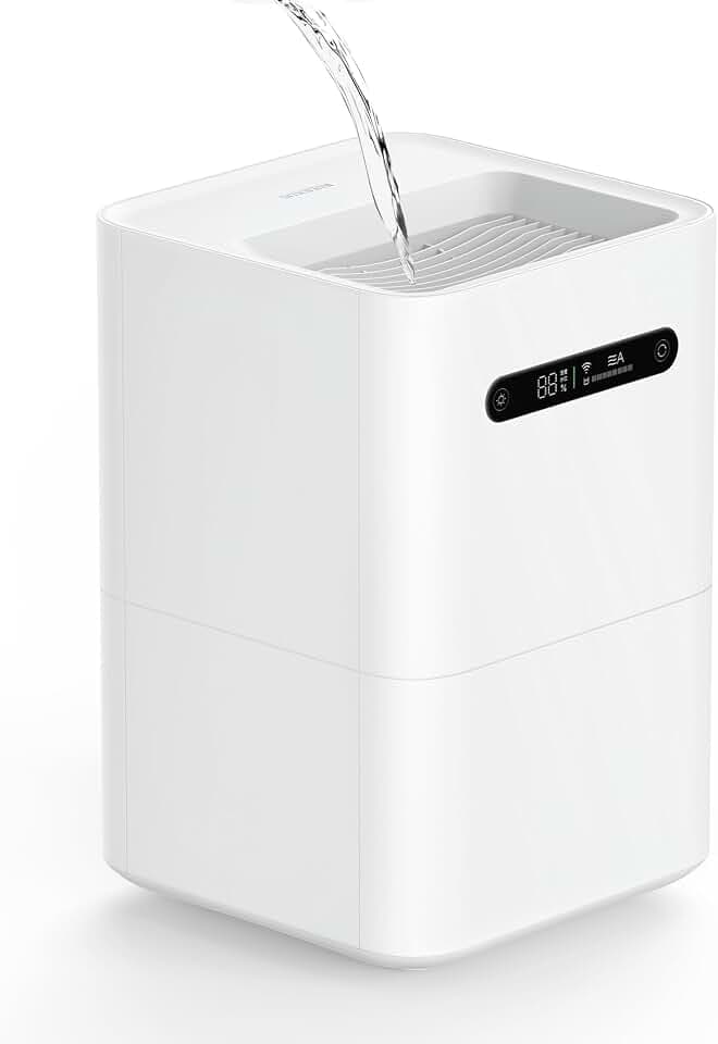 Smartmi Luftbefeuchter Verdunstungsmittel, Cool No Dist Luftbefeuchter für Schlafzimmer, Luftbefeuchter für Baby, 4L Top Fill, Selbstreinigend, Leise, Smart APP Steuerung, Auto Shutoff