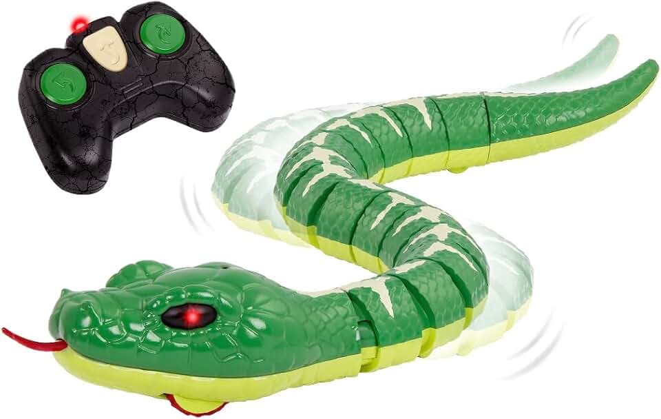 Terra by Battat Remote Control Snake, Emerald Tree Boa, Green, Animals