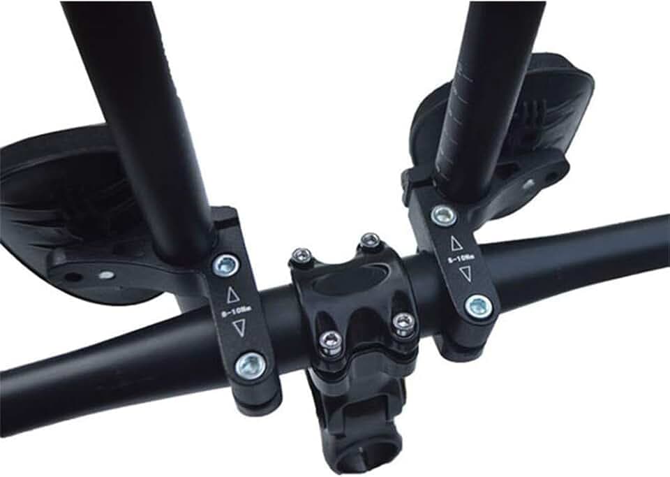 Srliya Fahrrad TT Lenker Fahrrad Straße Mountainbike Triathlon Aero Rest Lenker Clip On Tri Bars, Aluminiumlegierung Fahrrad Rest Lenker, Armlehne Fahrrad Aerobar für Triathleten Berg (1)
