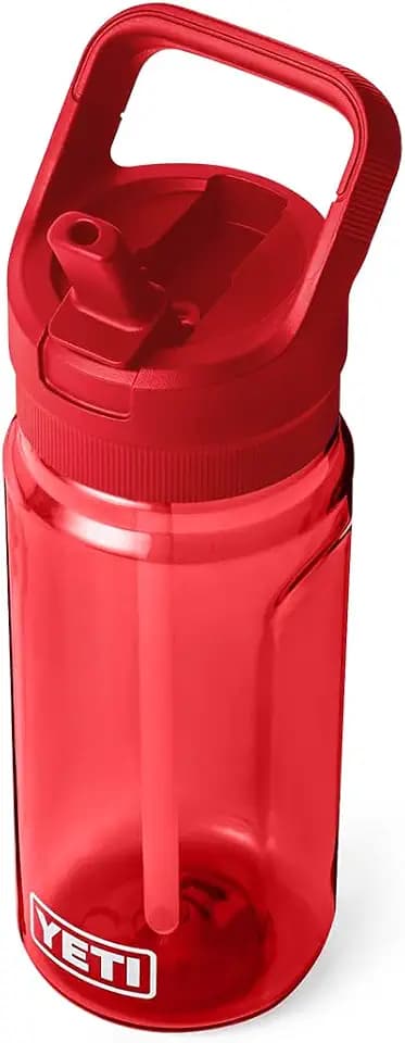YETI Yonder 600 ml/20 oz Water Bottle with Yonder Straw Cap, Rescue Red