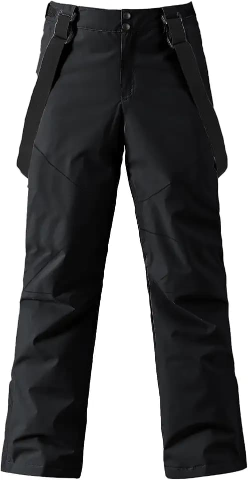 HOTIAN Herren Skihose Hosenträgerhose Outdoorhose Snowboardhose Winter Wasserdicht Warm Abnehmbare Hosenträger Skilanglaufhose Thermohose Wanderhose Ski Pant