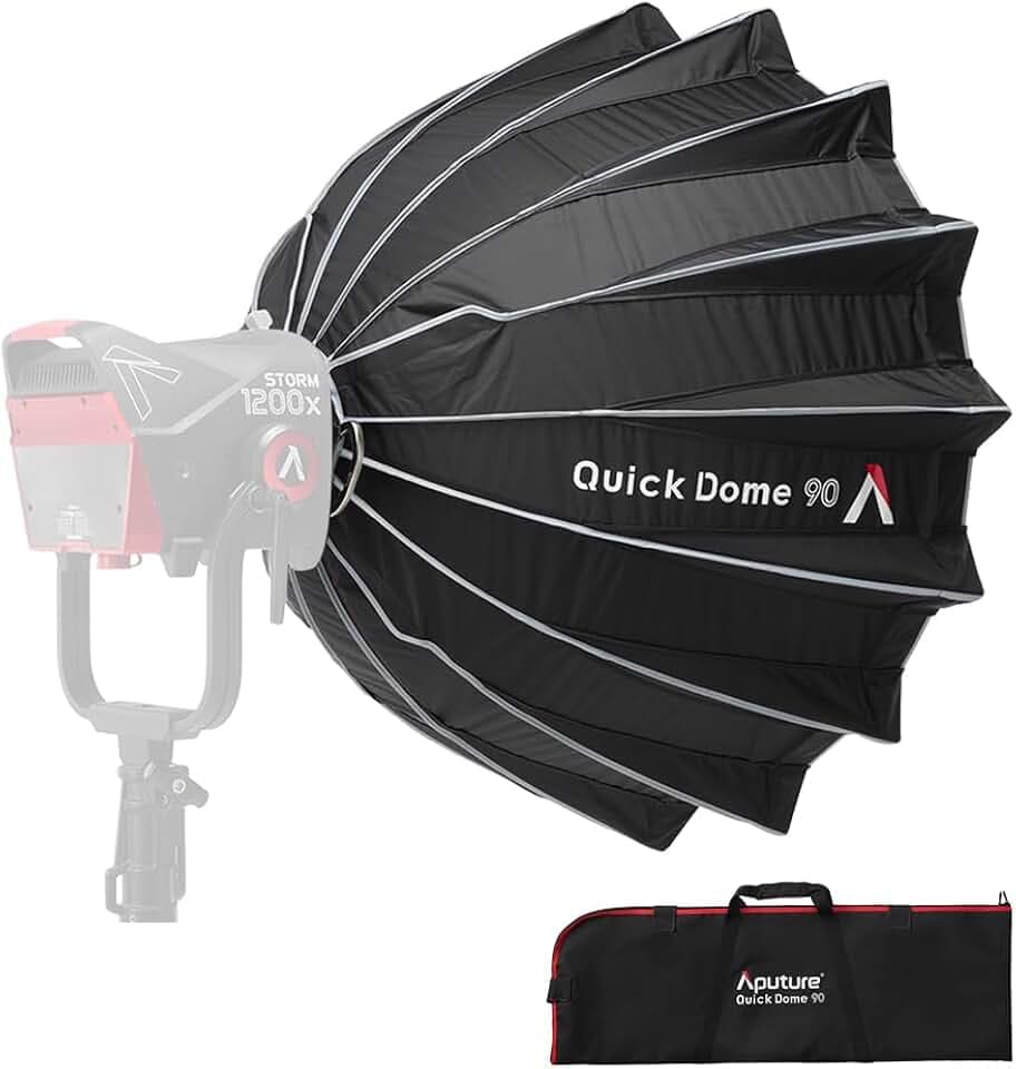 Aputure Quick Dome 90 Softbox Bowens Mount Quick Release w/Carrying Bag