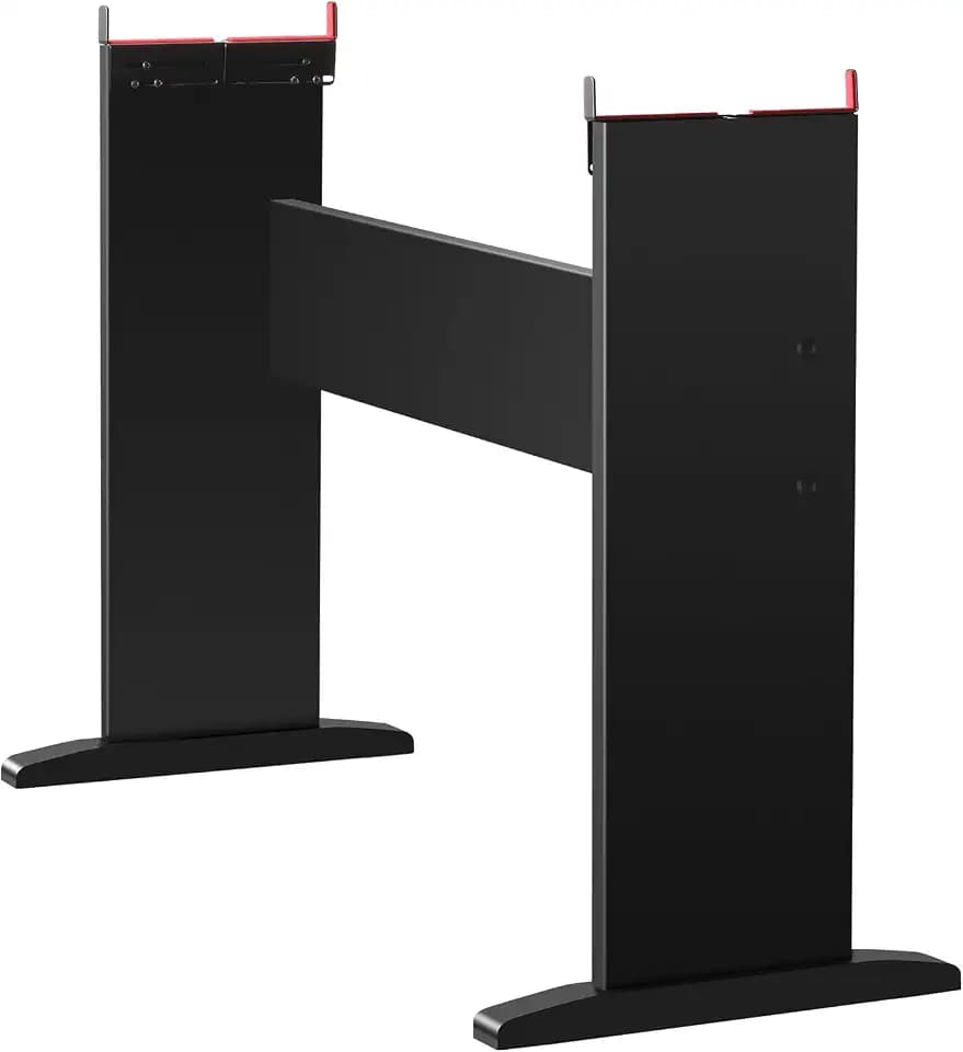 penypeal Adjustable Keyboard Stand Fit for Digital Piano Width from 8.4 to 12 Inches, Wooden Keyboard Stand Compatible for 76/88 Keys Piano, Black