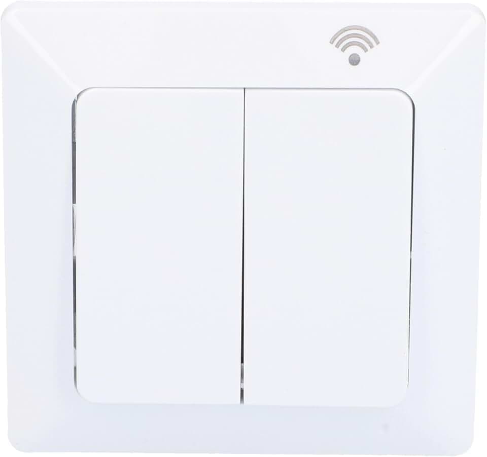 UNITEC WIFI Serienschalter Steuerung über Smartphone, Tablet oder Sprachassistent, mit Zeitprogrammen und Countdown-Funktion, weiß