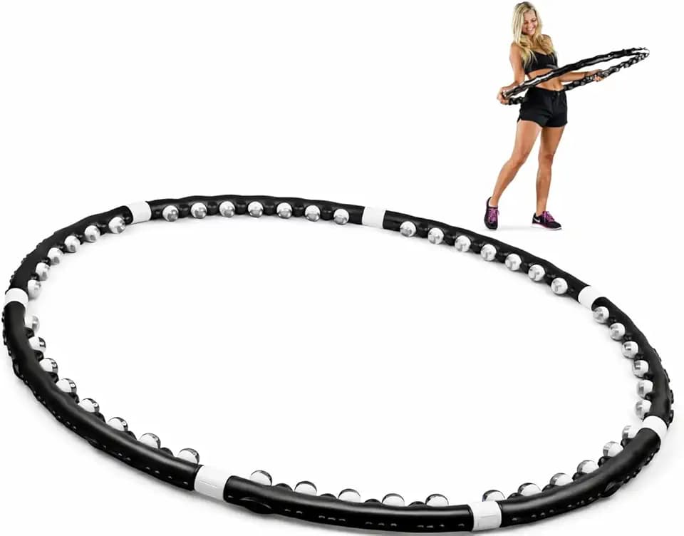Hula Hoop MASSAGERKREIS Fitness GINNIK MIT MASSAGERBÄLLEN KOMPOLIERBAR Fitness, Bunt