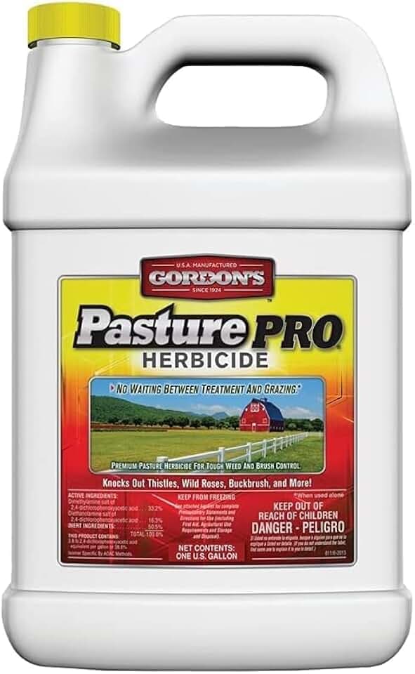 Gordons 7171122 Pasture Pro Plus One-Step Weed & Feed, 15-0-0 Formula, Covers 15,000 Sq. Ft, 2.5-Gallon Co - Quantity 2