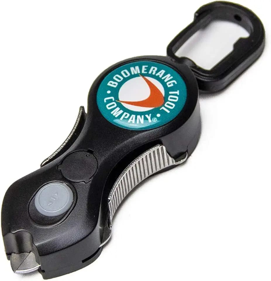Boomerang Tool Company SNIP Fishing Line Cutters with Retractable Tether and Stainless Steel Blades that Cut Braid, Mono and Fluoro Lines Clean and Smooth!