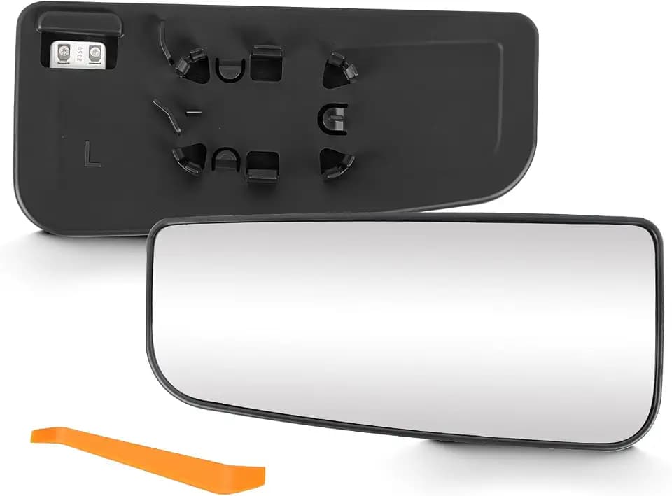 Driver Left Side Lower Heated Mirror Glass Fits for Ford F-150 2015-2022, F-250 F-350 Super Duty 2017-2022 ‎for FL3Z17K707V Only for Towing Type Mirror