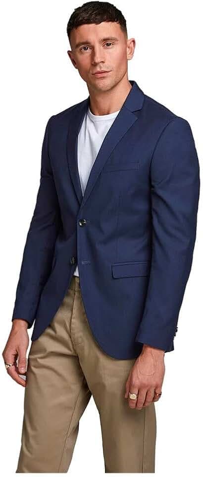 JACK & JONES Herren Blazer Anzugjacke Sakko JPRFranco Slim Fit