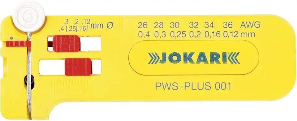 JOKARI®original Mikro-Präzisions-Abisolierwerkzeug PWS-Plus 001 zum Abisolieren von feinen Leitern und Litzen AWG 36 bis 26 / 0,12 bis 0,40 mm Ø, Art.Nr. 40024