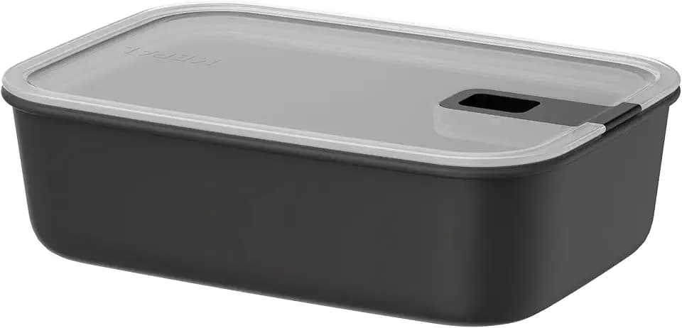 Mepal - Frischhaltdosen EasyClip - Schüssel mit Deckel und Schiebeverschluss - Geeignet für Mikrowelle, Dampfgarer, Kühl- und Gefrierschrank - Luftdicht und auslaufsicher - 1,5 l - Nordic black