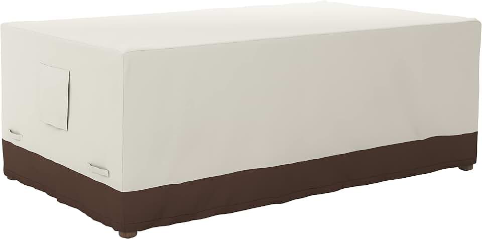 Amazon Basics Abdeckung für Esstisch, 190.5 cm, M, Beige/Hellbraun, ‎JC126