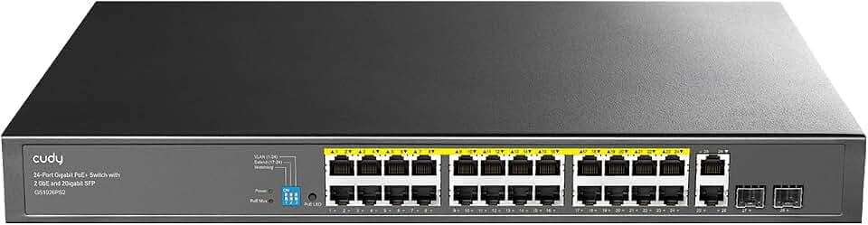 Cudy 26-Port-Gigabit- und 24-Port-PoE+-Ethernet-Switch (unmanage, GS1026PS2
