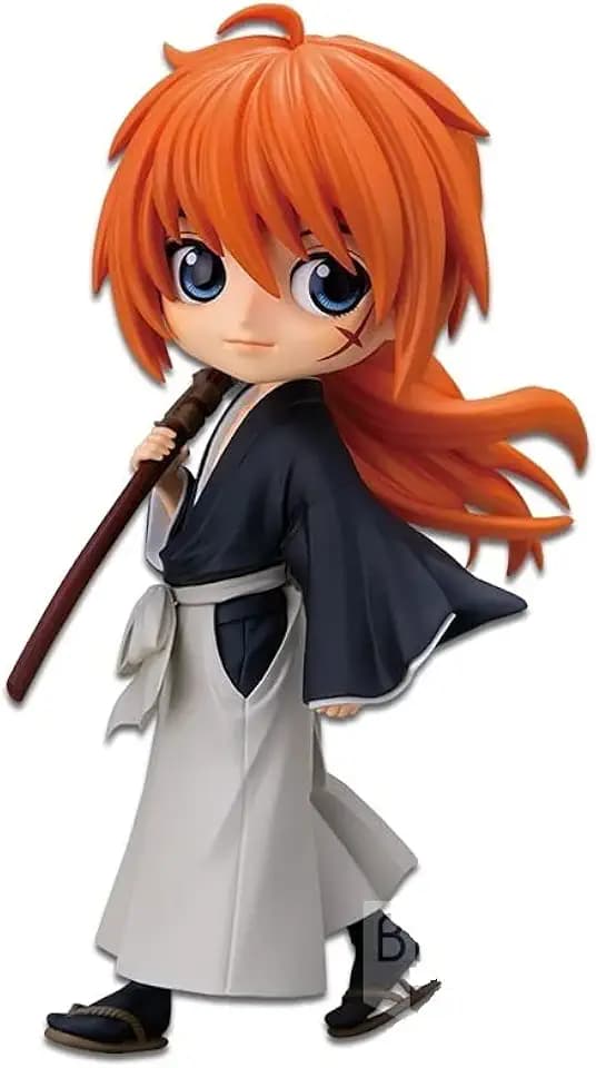Banpresto Rurouni Kenshin-MEIJI Swordsman Romantic Story- Q posket-Kenshin Himura-(ver.B), Multiple Colors