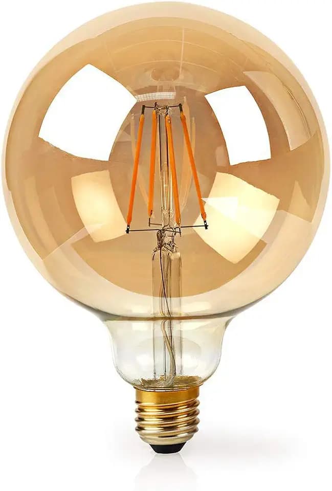 Nedis - WLAN-Smart-LED-Filament-Lampe - E27-125 mm - 5 W - 500 lm - App-Steuerung - Einfach einzurichten - Nennlichtstrom: 500 lm - Farbe: Gold - Material: Glass, warmweiss, WIFILF10GDG125