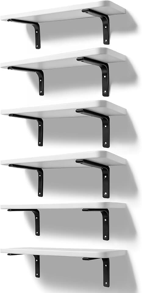 Shelves Set of 6 for Wall Decor