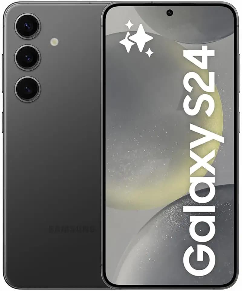 Samsung Galaxy S24 AI Smartphone, Android-Handy ohne Vertrag, 8 GB RAM, 128 GB Speicher, 50-MP-Kamera, Lange Akkulaufzeit, Onyx Black, 3 Jahre Herstellergarantie