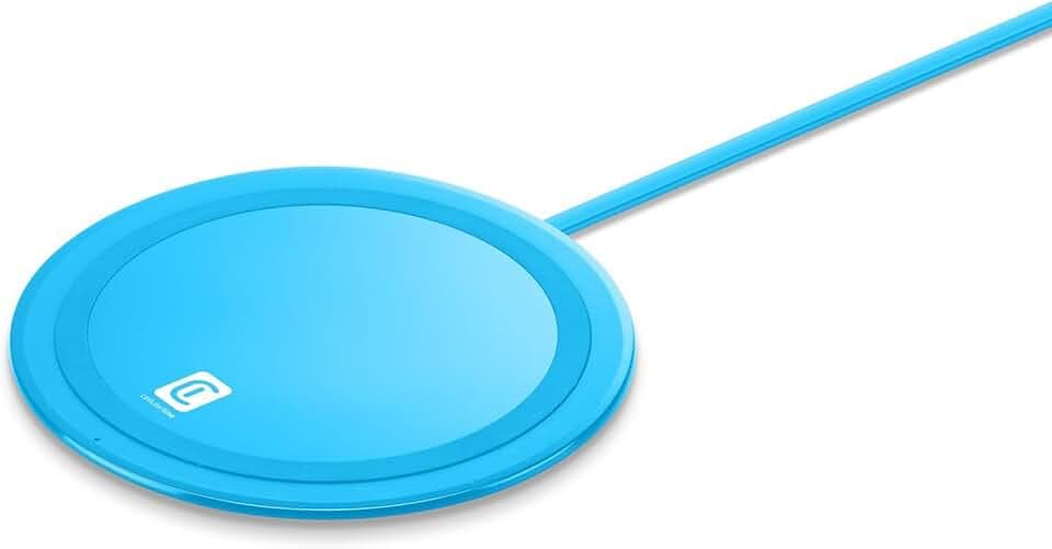Cellularline | Neon Wireless Charger | Bunte kabellose Ladestation kompatibel mit Apple, Samsung und Anderen drahtlosen Smartphones