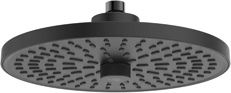 Ideal Standard Idealrain Alu+ 2-Funktionskopfbrause ⌀ 260 mm – Schwarz Matt