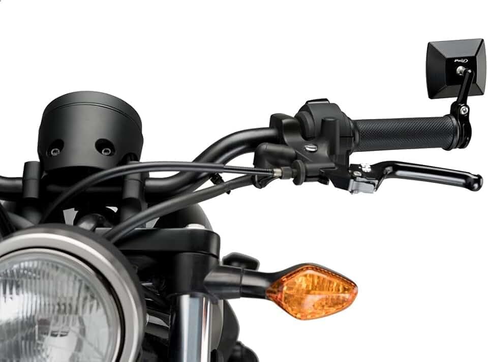 Puig 3668N Lenkerendenspiegel CNC-gefräst, Schwarz