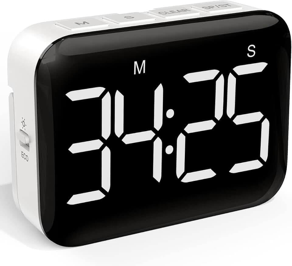 Digital Kitchen Timer, Magnetic Large Display for Cooking & Classroom
