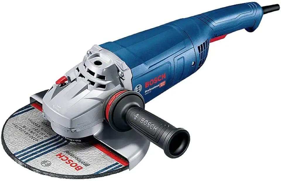 Bosch PRO Winkelschleifer GWS 22-230 P (Leistung 2.200 Watt, inkl. Zweilochschlüssel, Aufnahmeflansch, Spannmutter, Schutzhaube, Zusatzhandgriff)