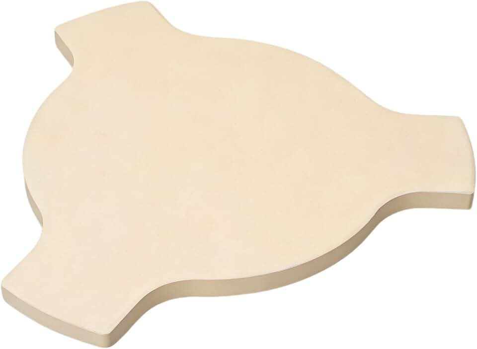 Heat Deflector Stone Replacement Parts for Char-Griller 6211 Smoking' Stone Jr. Heavy Duty Ceramic Pizza Stone for Char-Griller AKORN Jr. Kamado Grills E06614,E6714