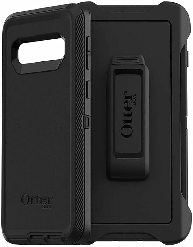 OtterBox Defender Hülle für Galaxy S10, stoßfest, sturzsicher, Ultra-robust, schützende Hülle, 4X getestet nach Militärstandard, Schwarz