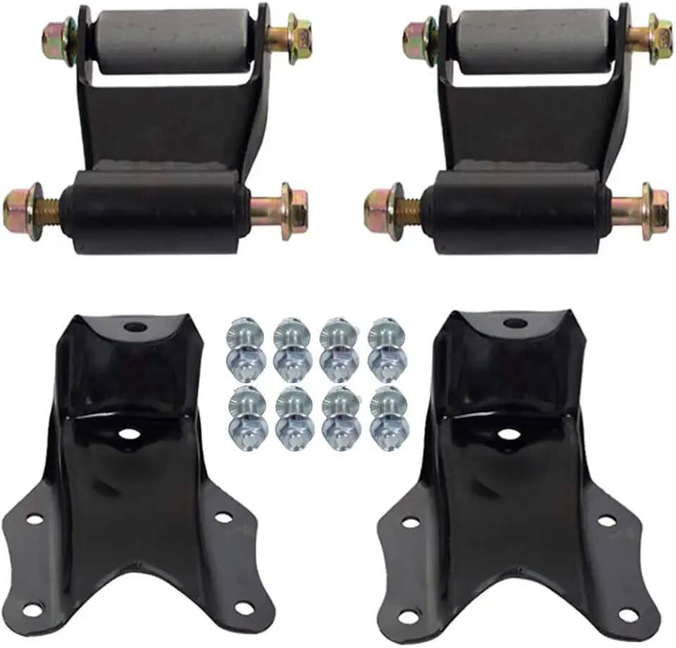 2PCS Rear Leaf Spring Shackle Bracket Repair Kit 722-101 for 1980-1996 Ford Bronco F150 F250 for 1980-1997 Ford F350