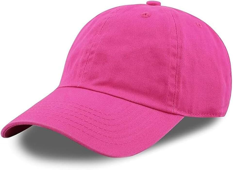 Cotton Baseball Cap Dad Hat – Washed Low Profile Adjustable Hat for Men Women Casual Outdoor Running Golf