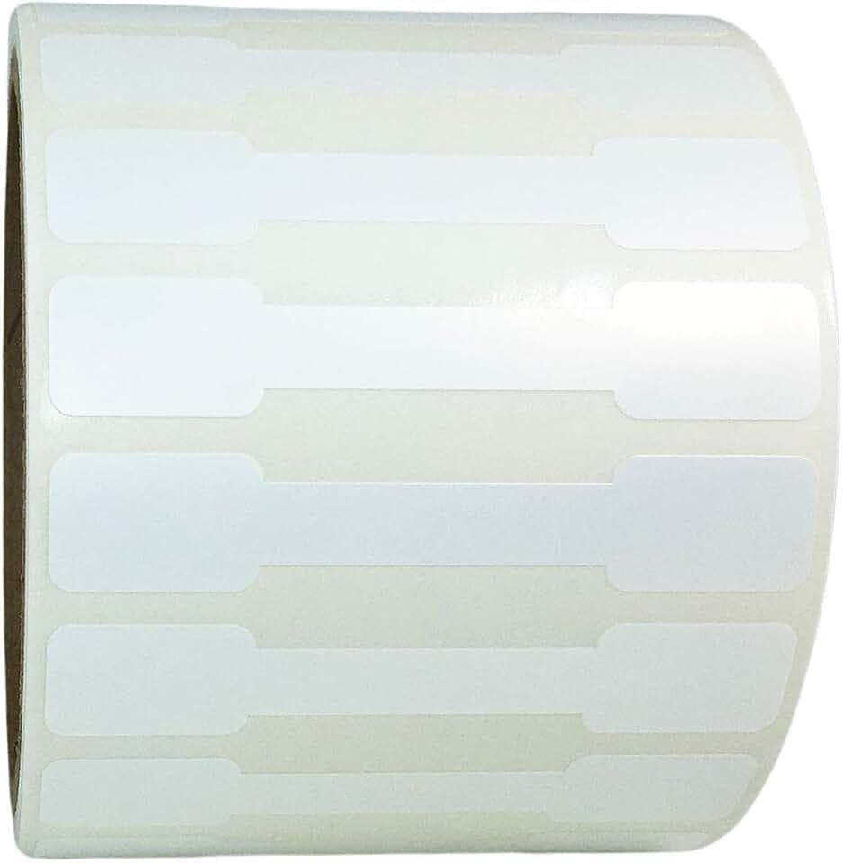InStockLabels Blank Tamper Evident Labels, 0.5 x 2.75 Inch, 2500 Count