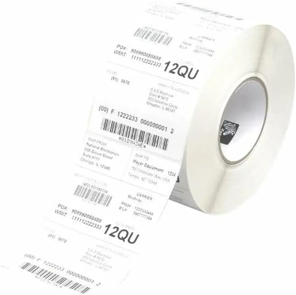 Zebra 8000T Z-Destruct PE, 5180 Labels, C-76 mm, Box Of 6, 3634 Labels, Box Of 4