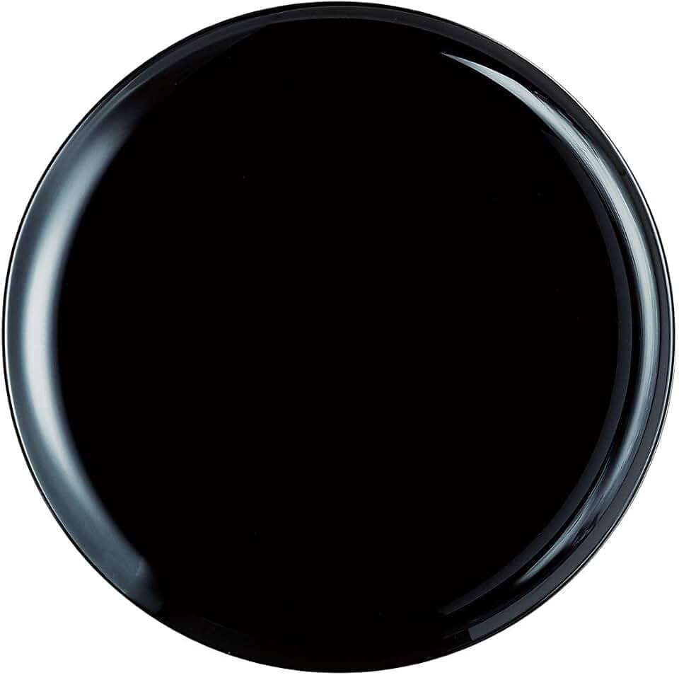 CreaTable Luminarc Friends Time Pizzateller, Glas, 32 cm, Schwarz