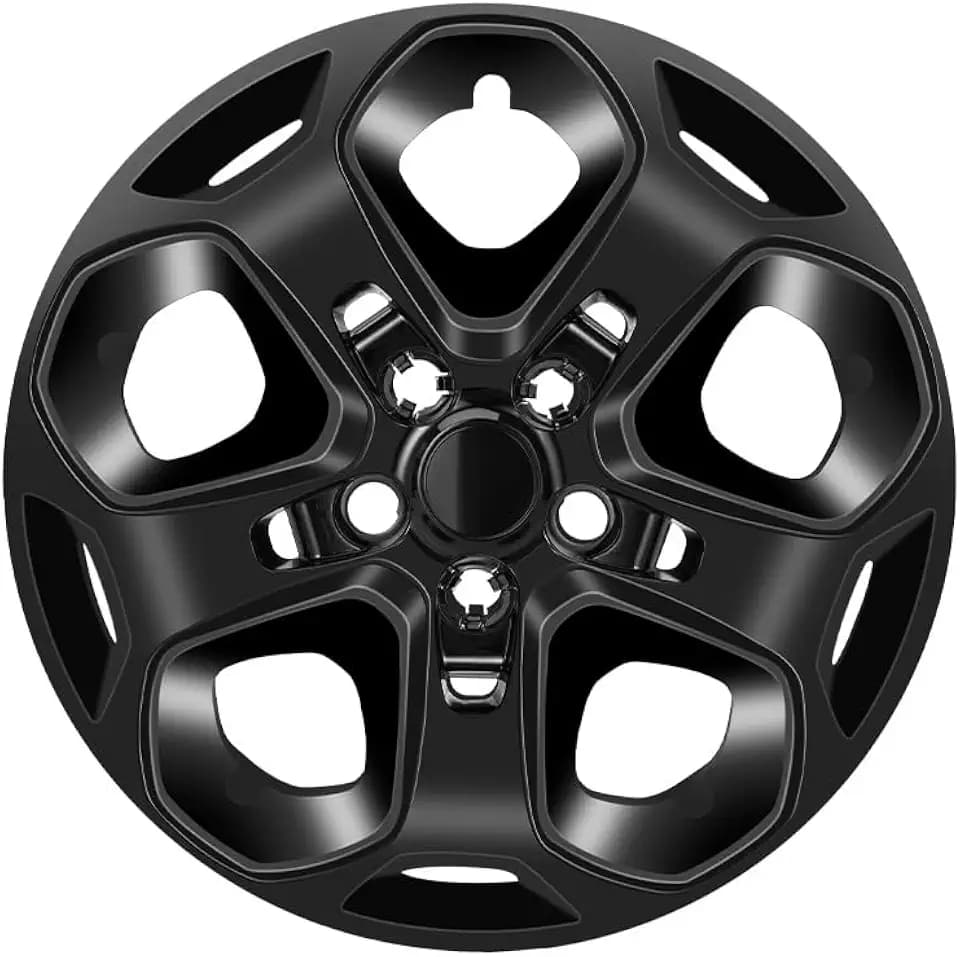 17 inch Wheel Covers Compatible with Ford Fusion 2010 2011 2012; Set of 4 Hubcaps ；Glossy Black