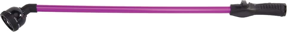 Dramm RainSelect Rain Wand – 30 Inch Aluminum Watering Wand with 9-Pattern Adjustable Spray Head & One Touch Thumb Control Valve – Garden Hose Wand for Flowers, Plants & Hanging Baskets – Berry