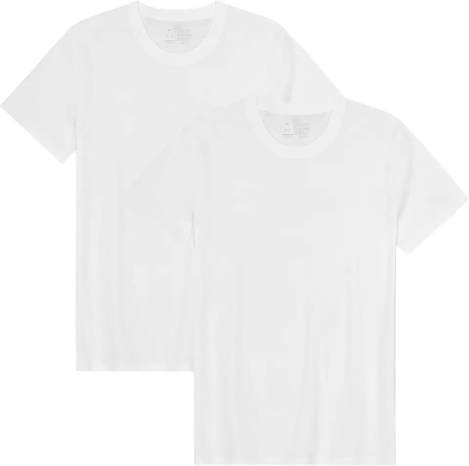 DANISH ENDURANCE Herren T-Shirt, Bio-Baumwolle, Rundhals, 2er & 4er Pack