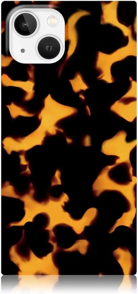 Flaunt Official Square iPhone 13 Case - Tortoise Print