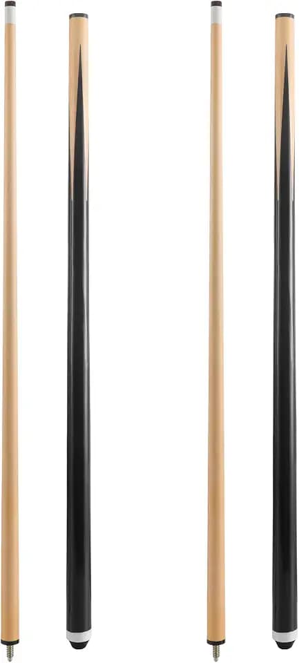 HMQQ 42/48/58 Inch 2-Piece Pool Cue Sticks, 17/18/20 oz, 2/4 Pack