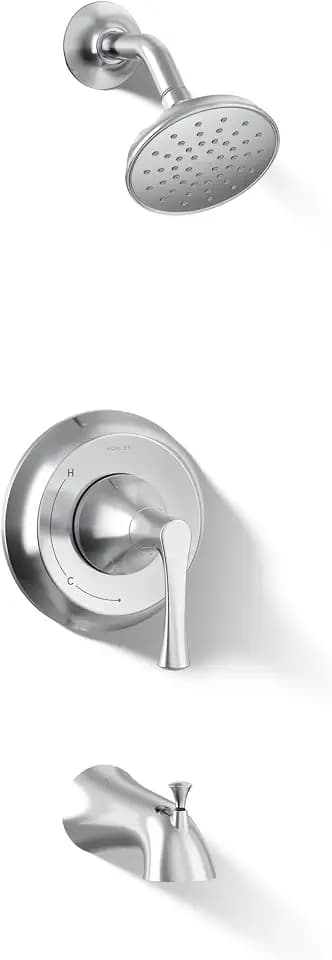 Kohler TS35937-4Y-CP Buckley™ Rite-Temp® bath and shower trim kit, 2.5 gpm, Polished Chrome
