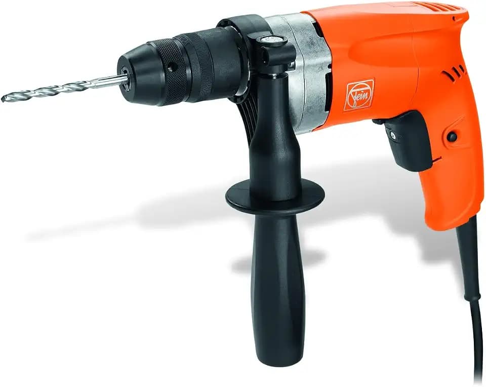 FEIN Bohrmaschine bis 6 mm, BOP 6, 500 W, Schnell laufende Eingang-Bohrmaschine bis 6 mm in Stahl mit hoher Drehzahlstabilität für den Metallbau. Rechts-/Linkslauf.