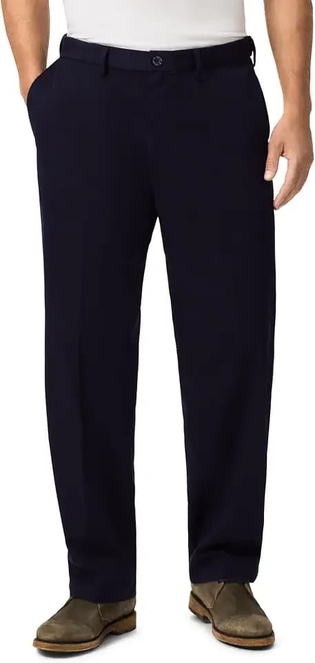 Dockers Men's Comfort Khaki Stretch Relaxed-fit Flat-Front Pant