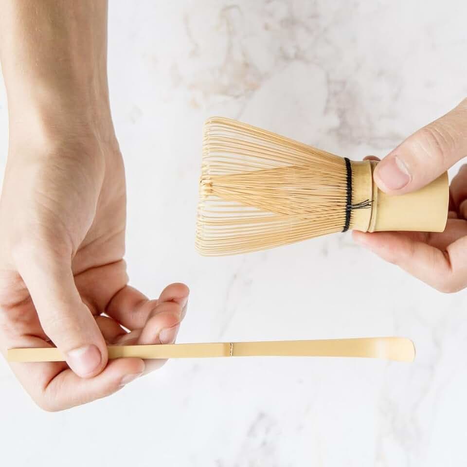 Set de Fouet à Matcha et Cuillère à Matcha en Bambou - Kumiko Matcha