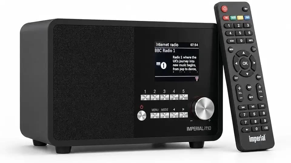 Imperial i110 22-320-00 Internetradio WLAN, Bluetooth, Küchenradio, WLAN - Internetradio (TFT Farbdisplay, Line-Out, Netzteil) schwarz