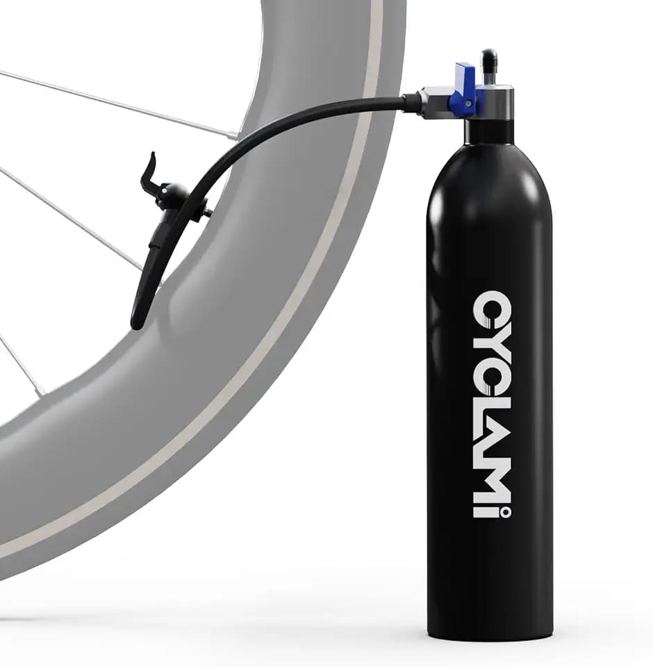 Fahrrad Tubeless Reifen-Booster 1,3 L / 200 PSI (13.79 bar) –Wiederverwendbare Reifenpumpe Aluminium für Rennräder und Mountainbikes mit AV/FV – Schnelle Tubeless