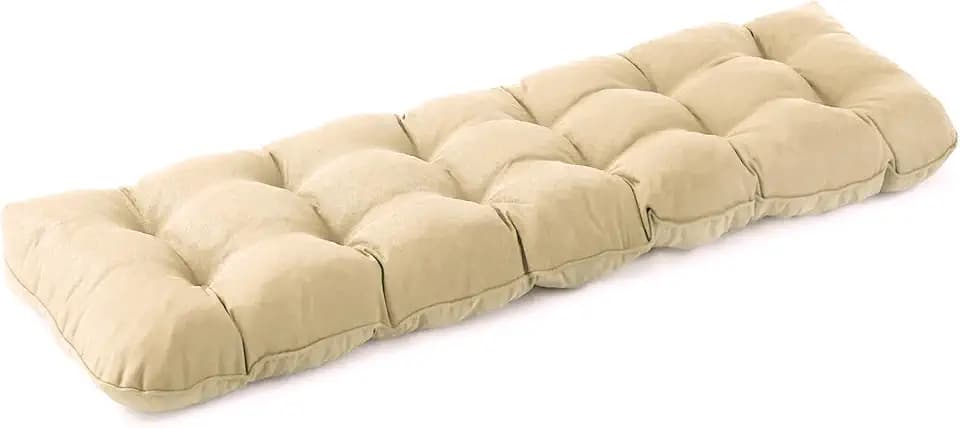 IPYNBAP Outdoor Bench Cushion, 48x18x5 Inch, Beige