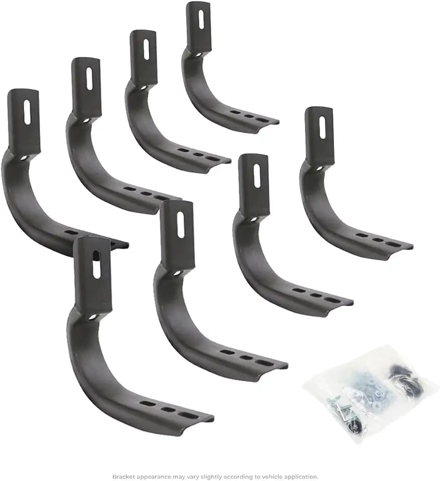 Go Rhino OE Xtreme Brackets | Mild Steel, Textured Black | 6845165 | Fits 2020-2024 Jeep Gladiator JT, 4-Door